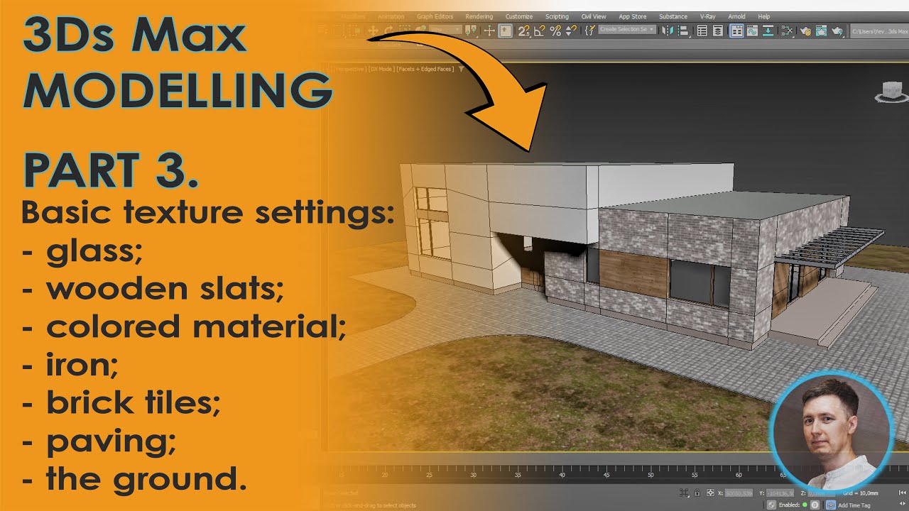 3ds Max SIMPLE MODELLING To VIZ  | English subtitles | Part 3|4_ | #3dsmax #render #modeling