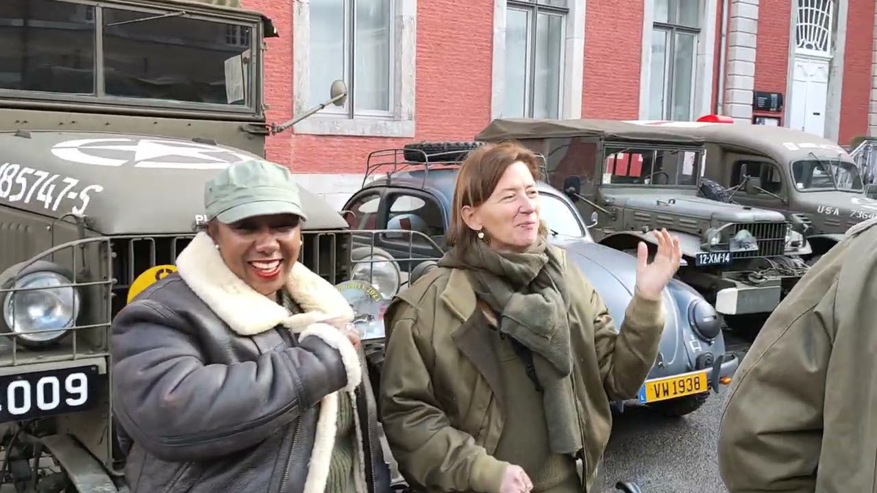 BMVT Winter Rally 2023 Stavelot Belgium around 150 WW2 vehicle from GB,FR,GE,NL,Be