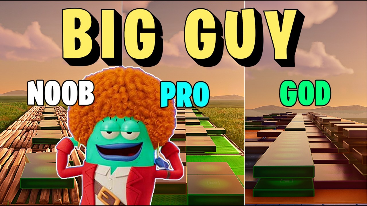 Ice Spice - Big Guy - SpongeBob - Noob vs Pro vs God (Fortnite Music Blocks)