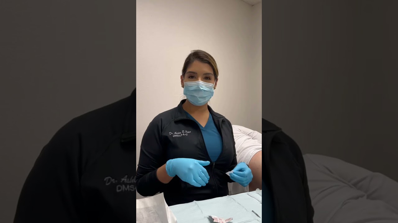 Male Testosterone Pellet Insertion.