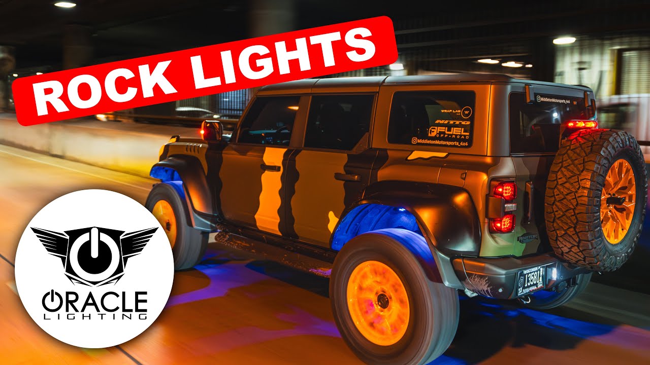 Oracle Rock Light Install on Bronco Raptor *RGB Insanity*