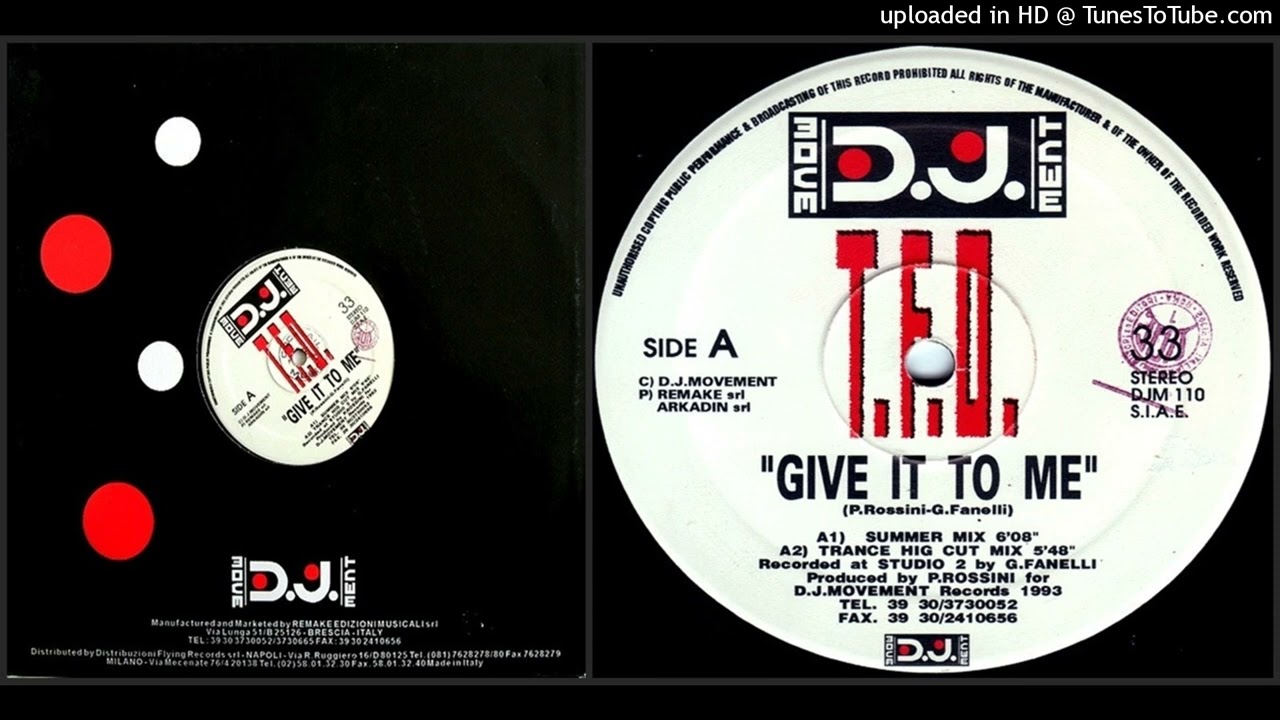 T.F.O. &ndash; Give It To Me (Summer Mix &ndash; 1993)