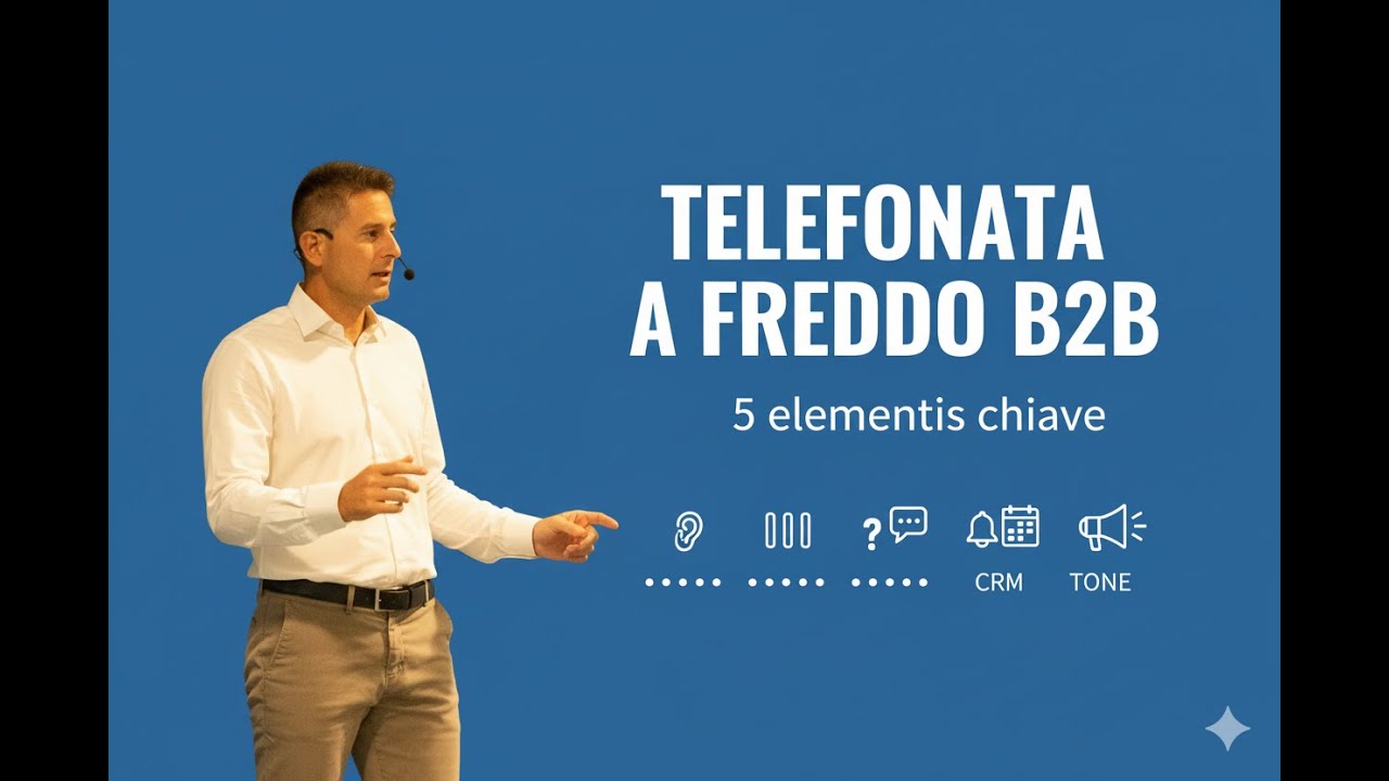 Telefonata a freddo B2B: i 5 elementi chiave (ascolto, domande, pause, CRM, tono)