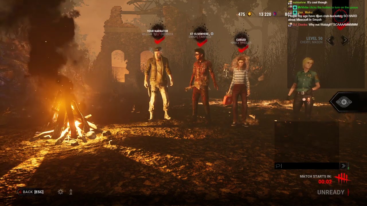 Dead by Daylight Community games! Come and join us getting murdered by thicc huntress and zoomy bois