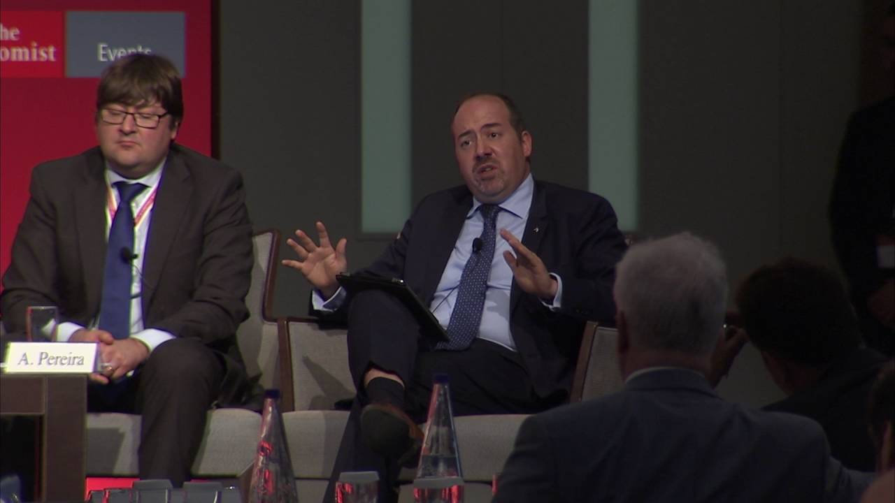 Alvaro Pereira at the Economist 20th Greek Government Roundtable Discussion