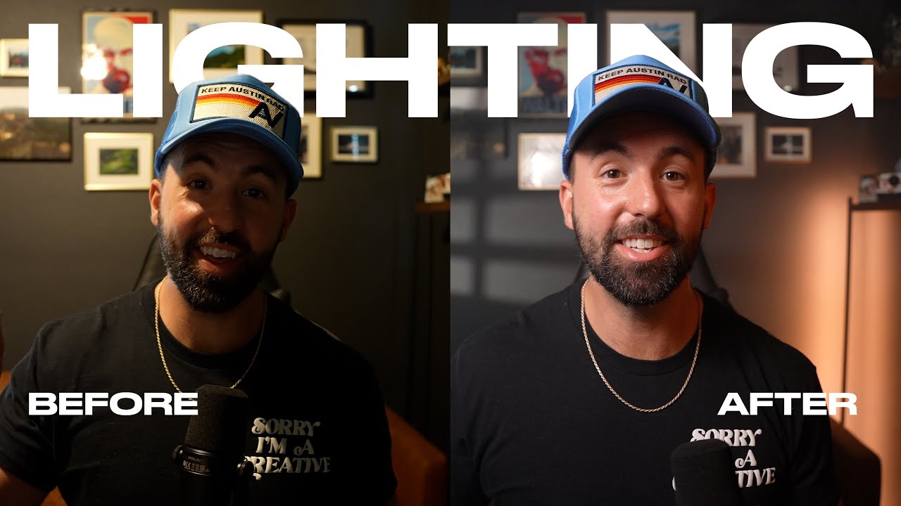 How to light your videos like a PRO (YouTube Lighting Setup)