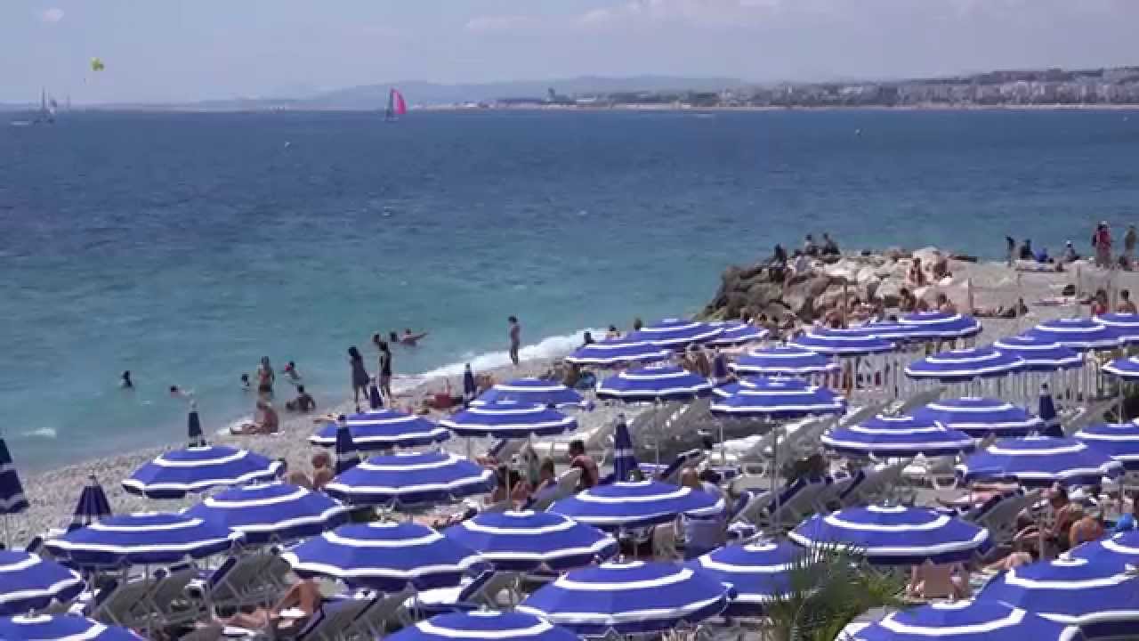 Beach in Nice in 4K