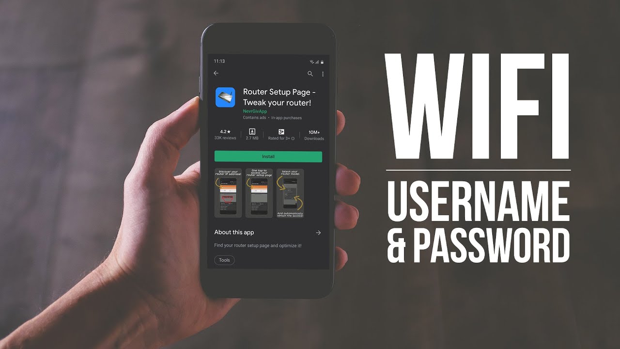 Router Setup Page - Tweak your router App Review - How To Find WiFi Username and Password on Mobile