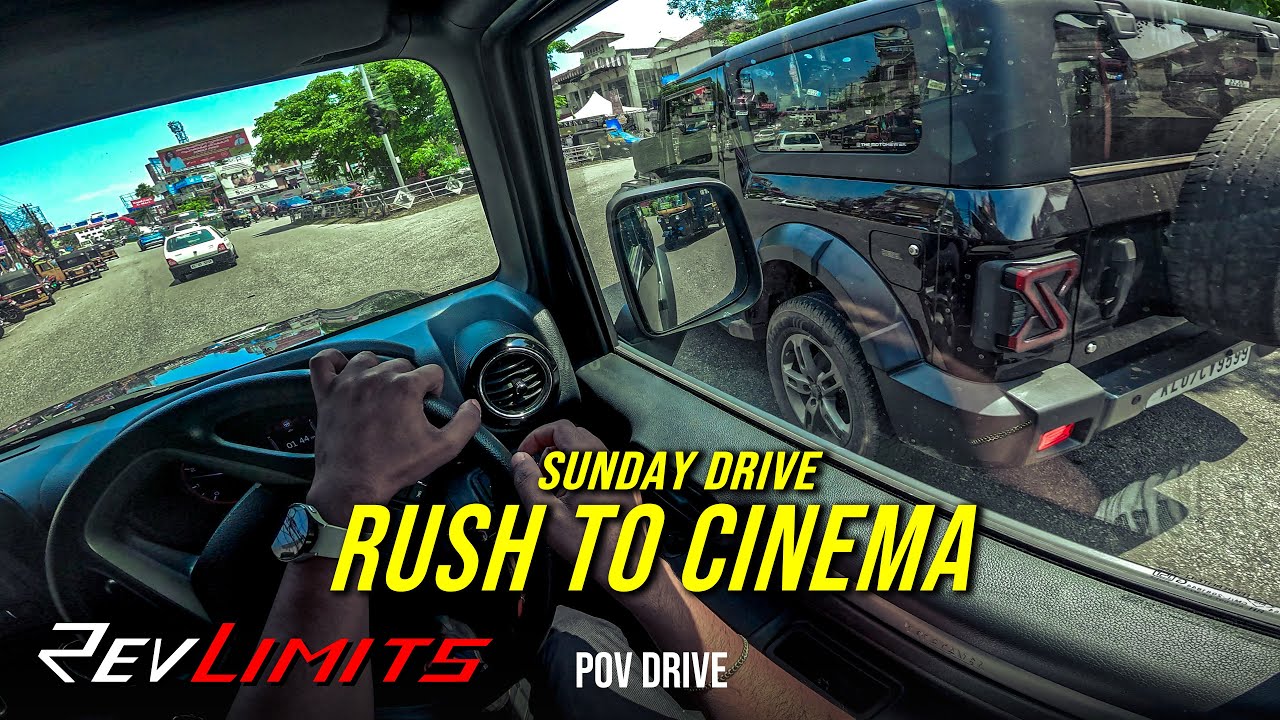 RUSHING TO CINEMA - Sunday Drive | Ft.-Vikky & Nevin | #tharrwd   #povtestdrive #172 | RevLimits