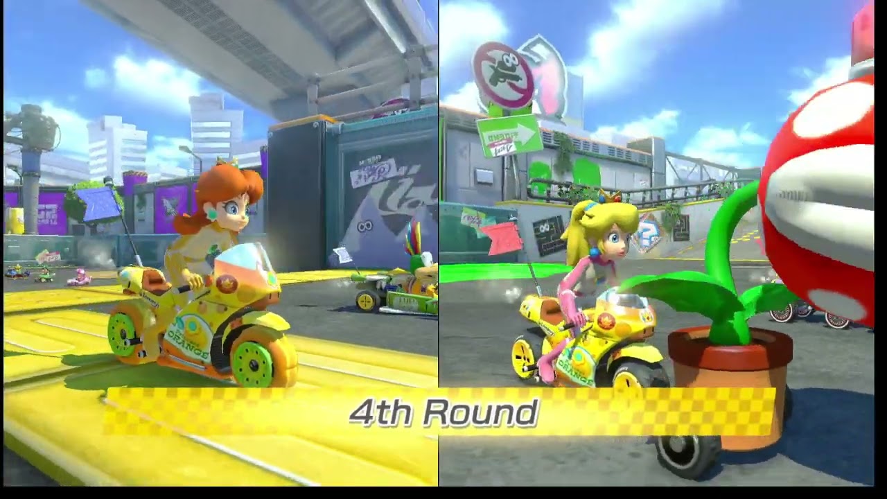 Mario Kart 8 Battle Peach vs Daisy