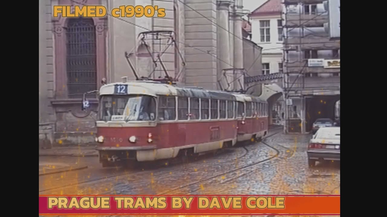 DC042 PRAGUE TRAMS BY DAVE COLE 1990's