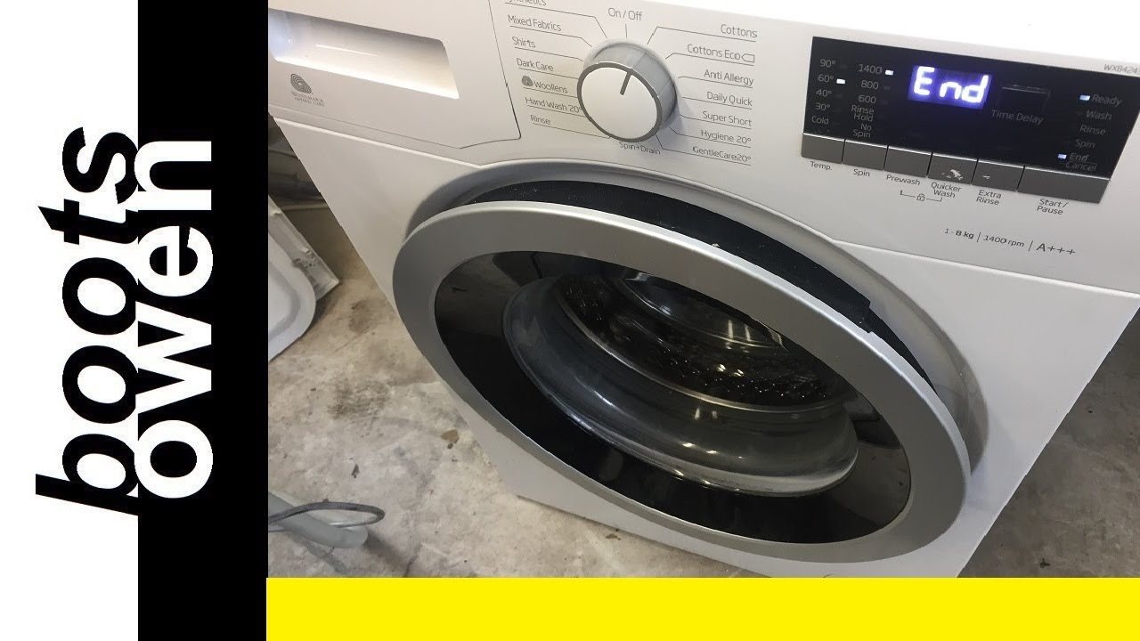 Beko WX842430W: 90 degree service wash: mystery disappearing water, then 40 deg wash!