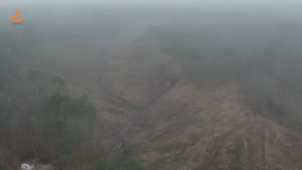 Budowa drogi ekspresowej S6 Zad. 5. odc. Leśnice - Bożepole Wielkie - film z powietrza 01.2023