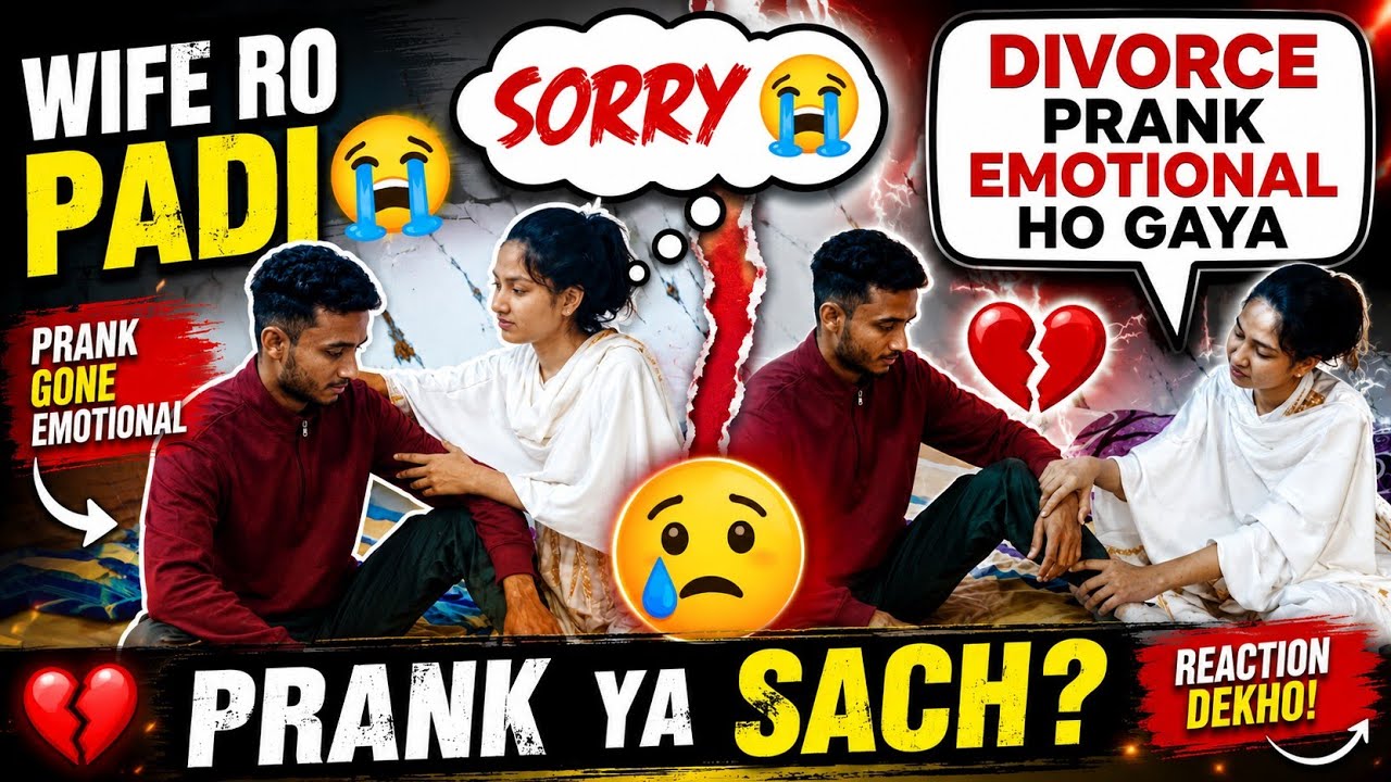 Divorce Prank on Wife Gone Extremely Wrong 😭#husbandwifepranks#divorce  prank#prankvideo#viralvideo 