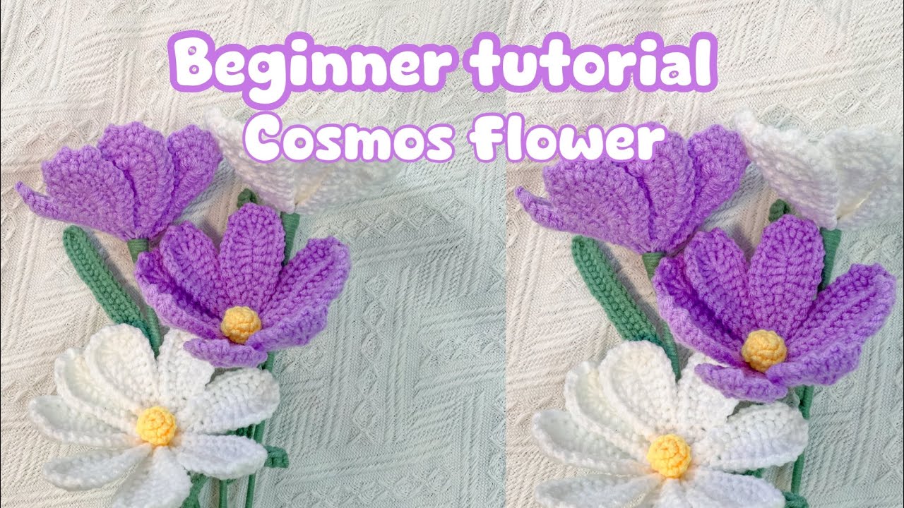 How to Crochet Cosmos flower | Easy Step by Step | Tutorial for Beginners |Crochet Flower