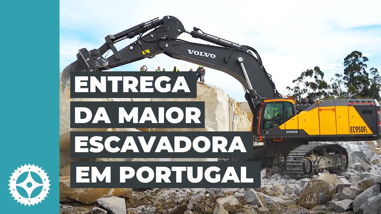 Entrega de escavadora Volvo EC950F em Portugal