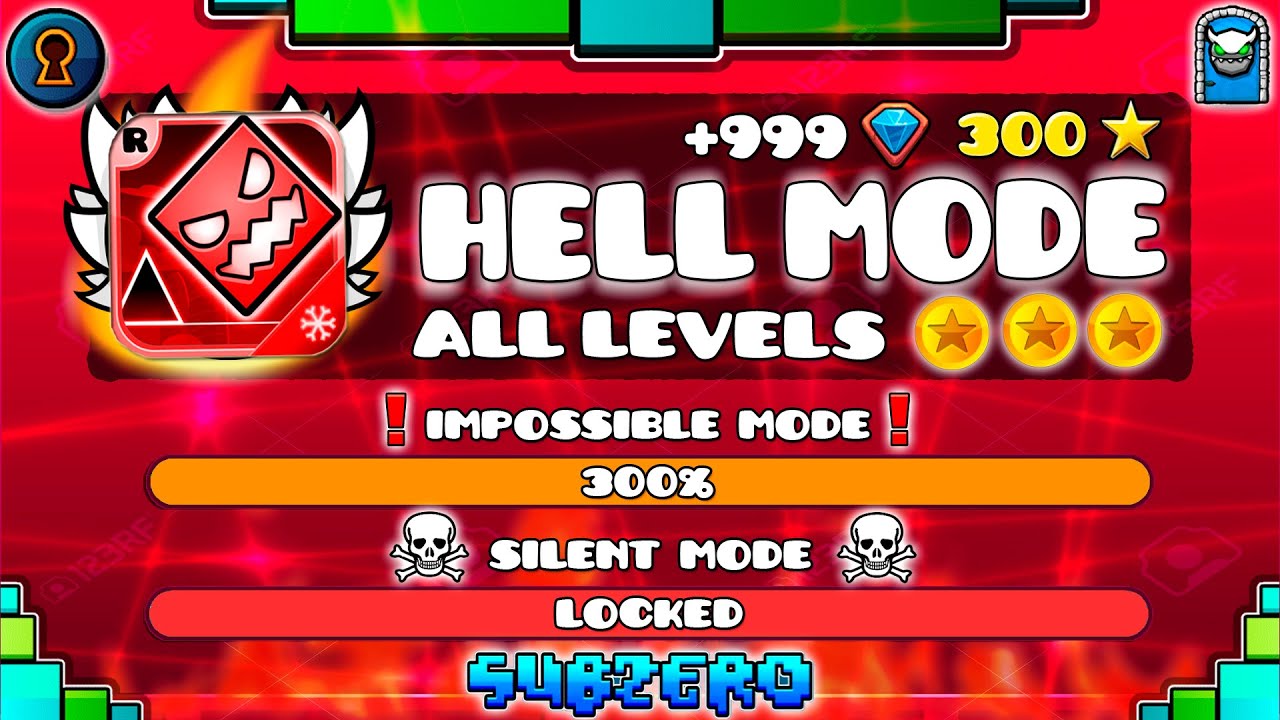 [IMPOSSIBLE LEVELS] All Geometry Dash Subzero Levels in 