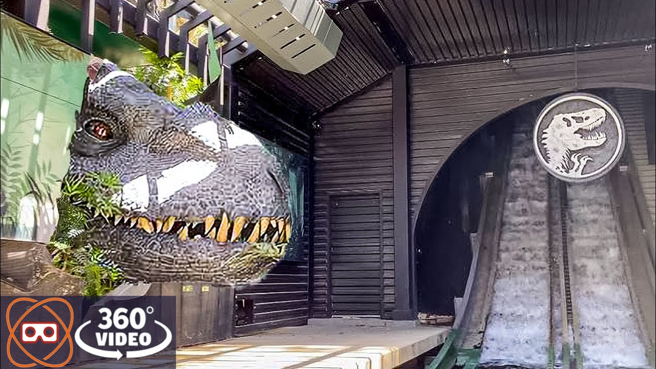 [360] Jurassic World Movie Ride | Universal Studios Hollywood