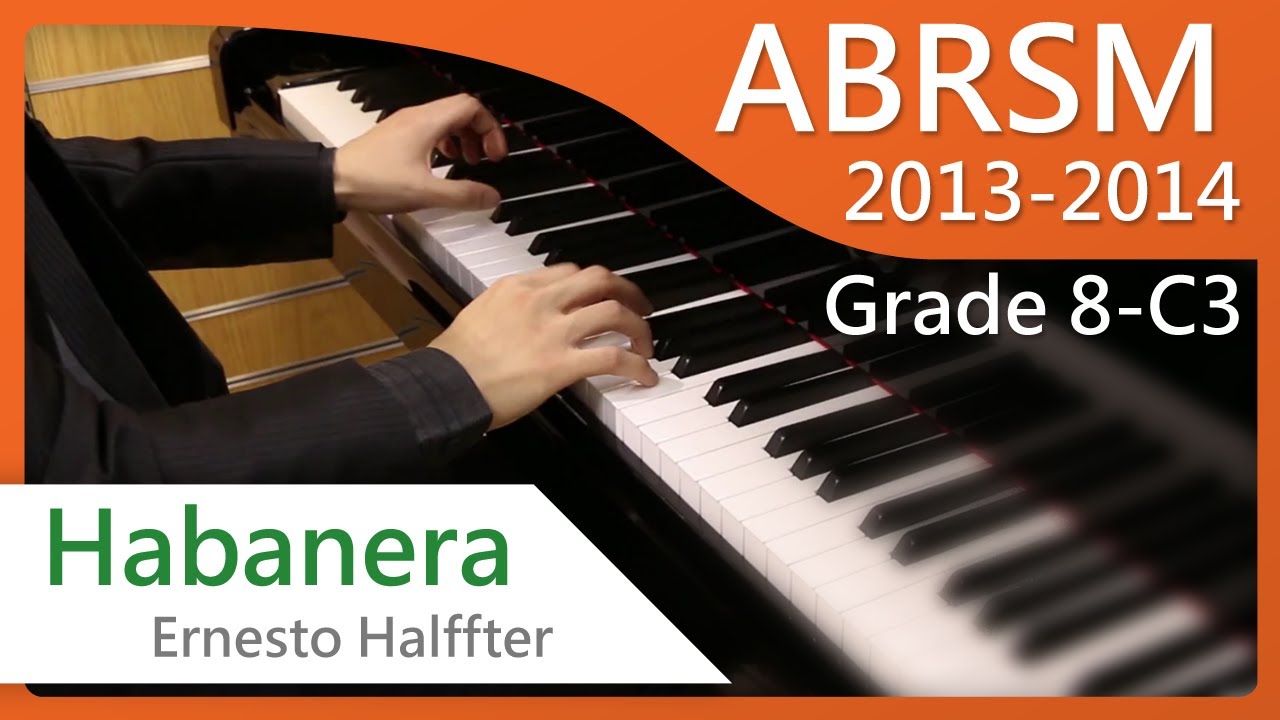 [青苗琴行] ABRSM Piano 2013-2014 Grade 8 C3 Ernesto Halffter Habanera {HD}