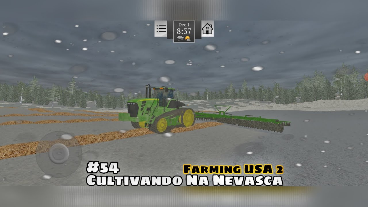 Farming USA 2 - Preparo Do Solo Na Neve + Comprando Novo Cultivador  