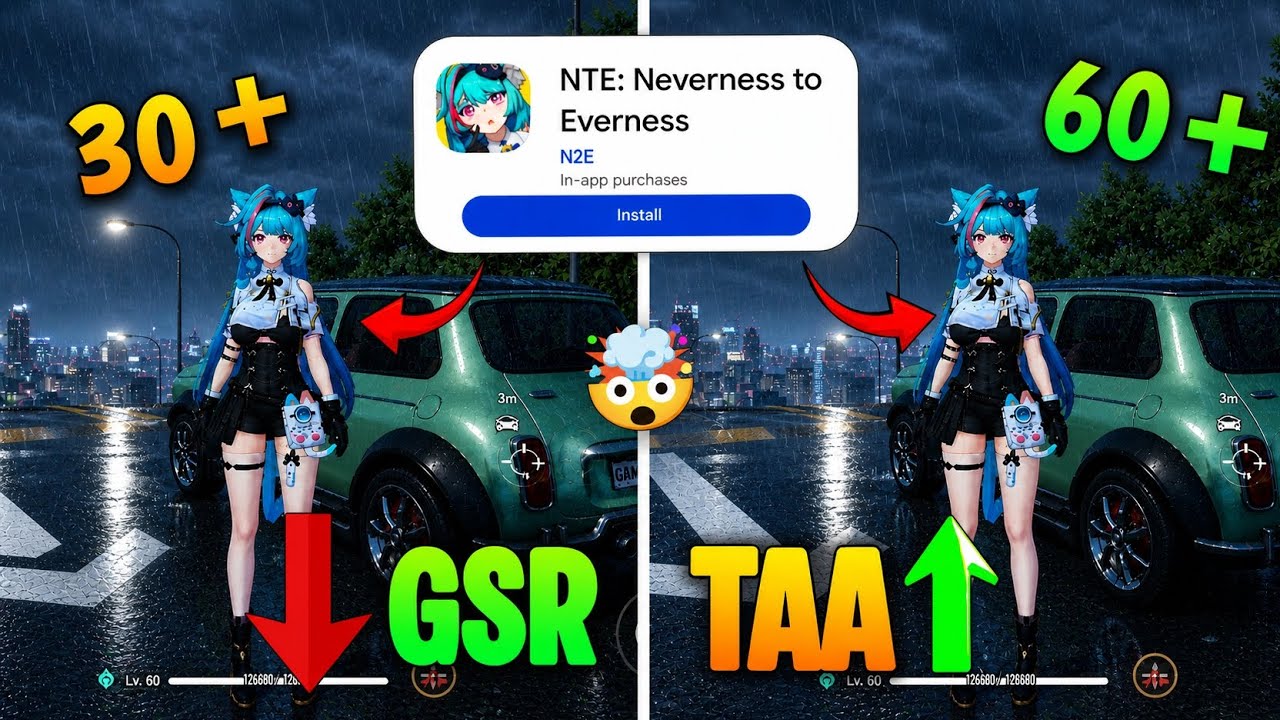 NTE MOBILE CRAZY SETTINGS FOR MOBILE 🤯 DO IT NOW !! INCREASE FPS IN NTE MOBILE !