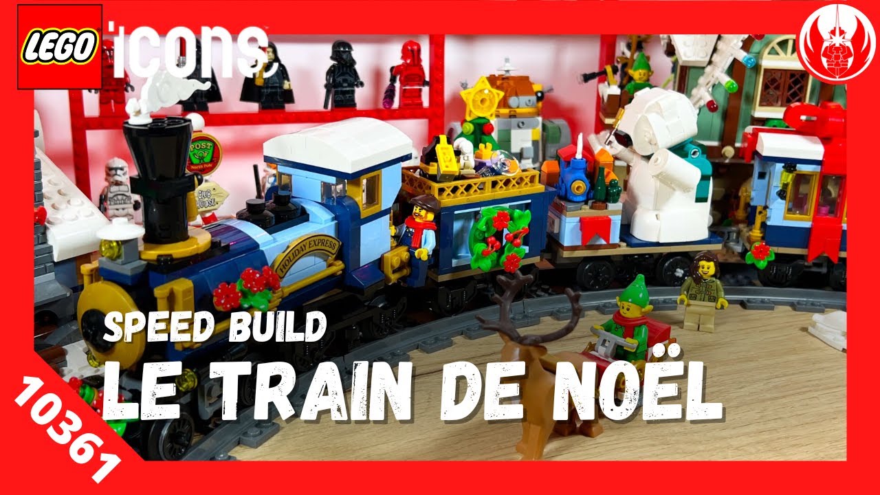Lego Icons 10361 Le train de Noël Unboxing & Speed Build