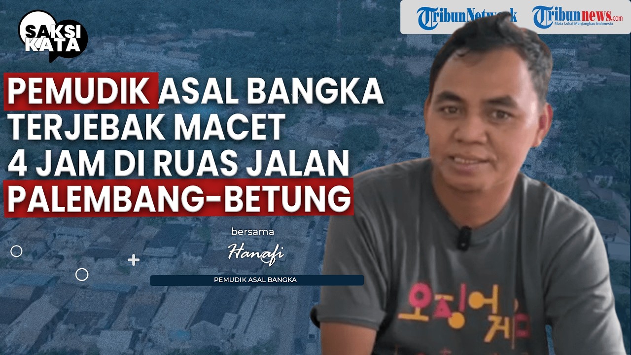 Cerita Hanafi Pemudik Asal Bangka Terjebak Macet 4 Jam di Ruas Jalan Palembang-Betung
