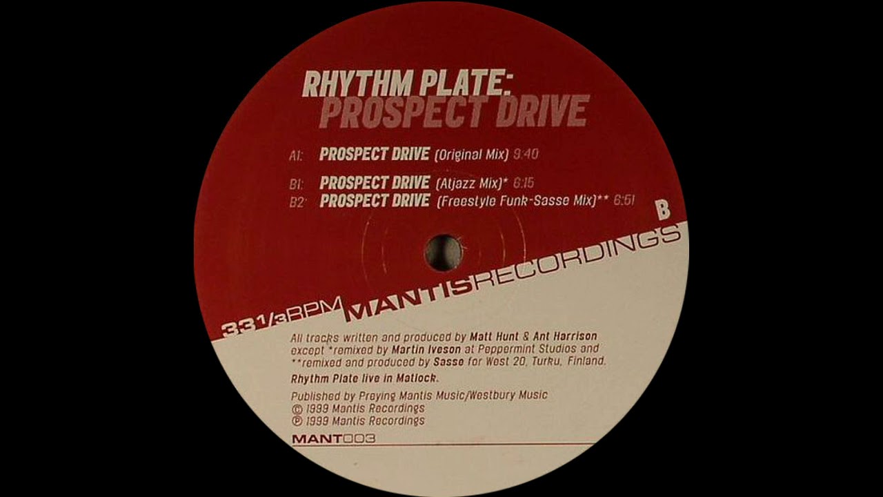 Rhythm Plate - Prospect Drive
