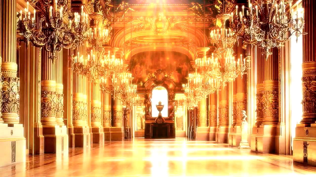 The computer makes video material  golden palace, for the video maker