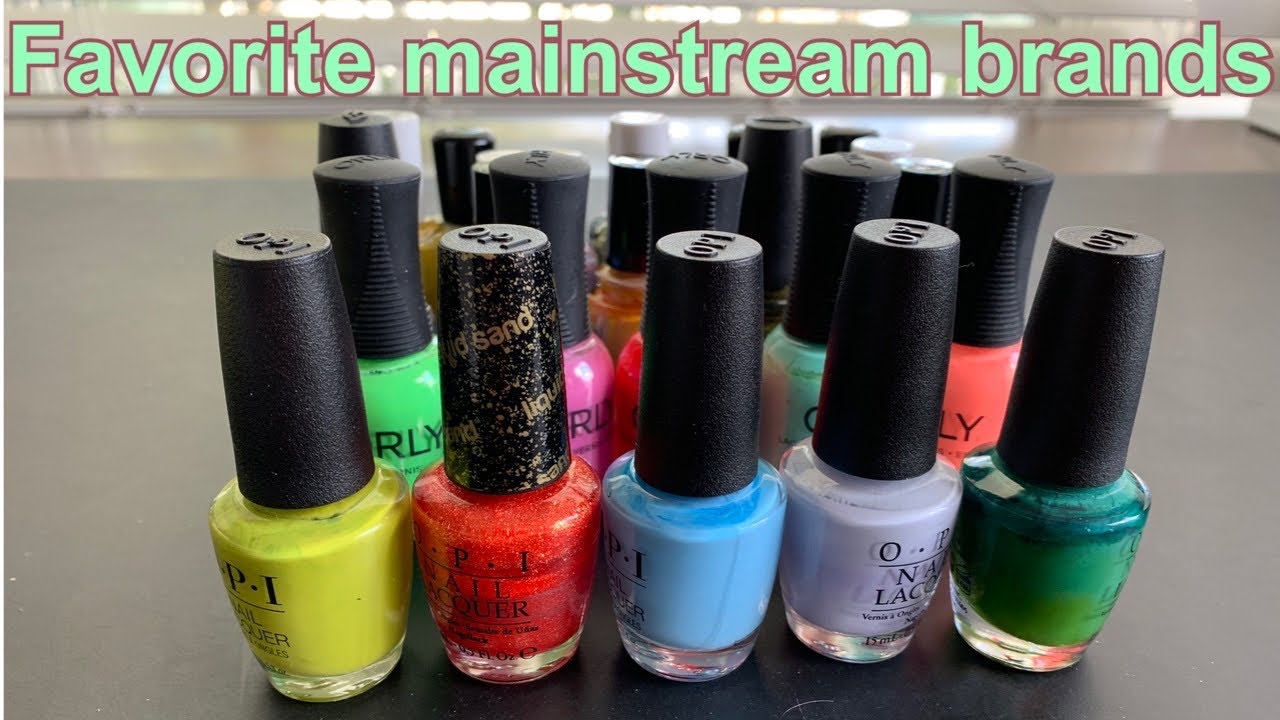 My top 5 mainstream brands