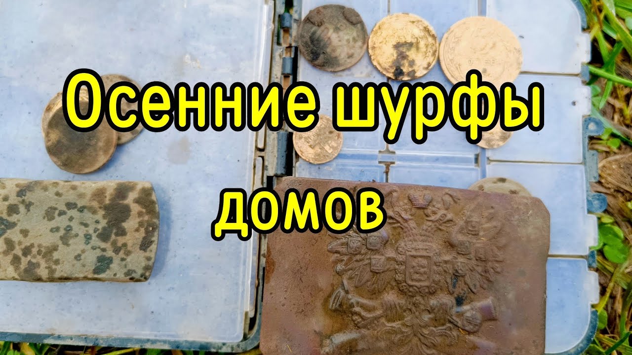 Пару осенних шурфа домов.