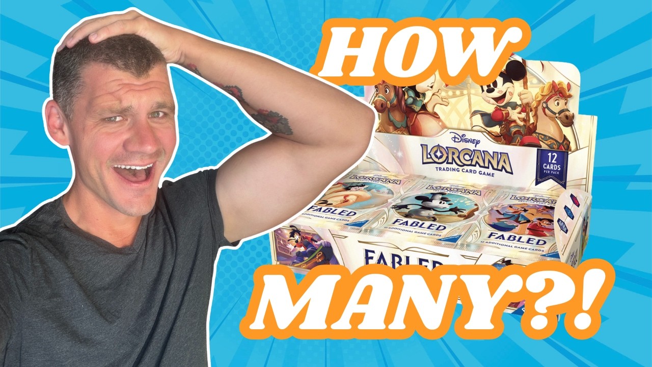 It's MASSIVE! 3,000+ Booster Pack Opening | Disney Lorcana, Giveaway, Fabled, Enchanted, Booster Box