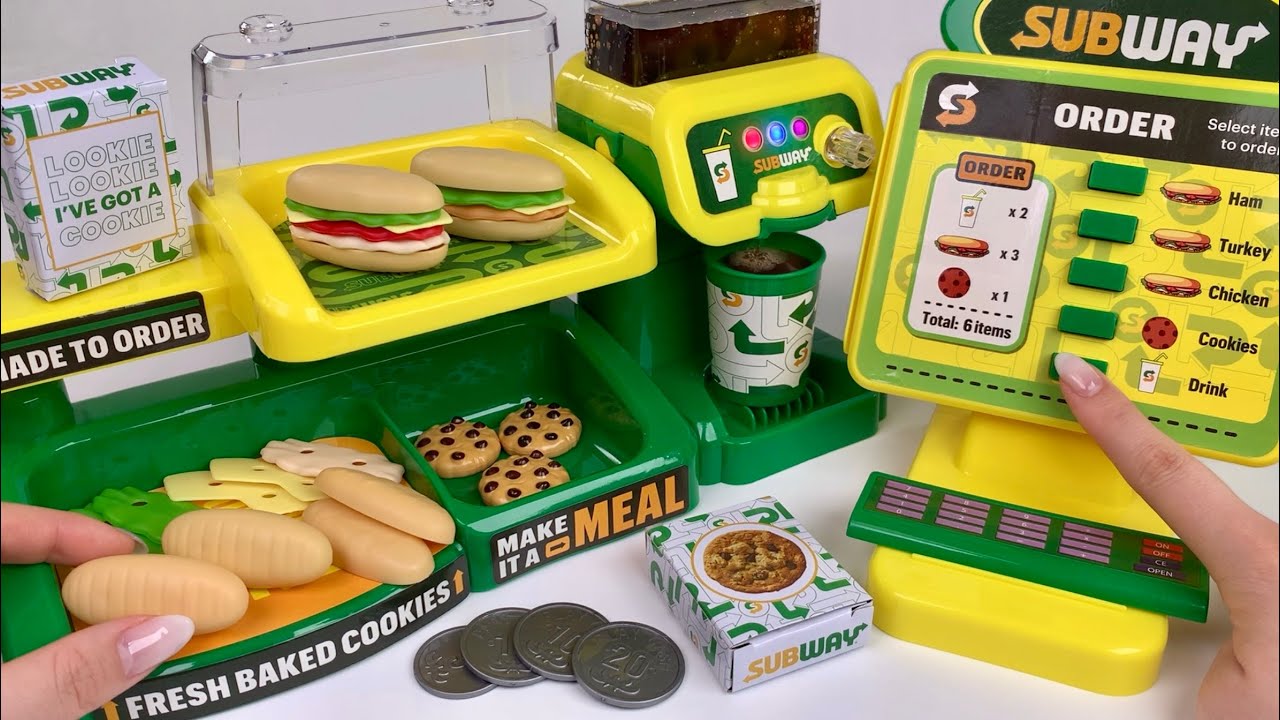 [🐰toy asmr🐰] SUBWAY Sandwich & Soda Maker Playset ASMR Satisfying with Unboxing | Review Toys