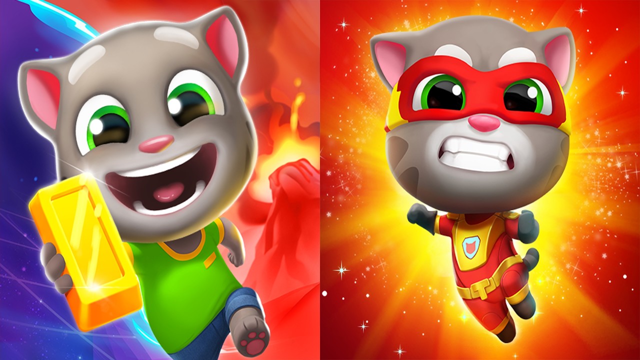 Talking Tom Time Rush VS Talking Tom Hero Dash 💥🏃‍♂️💥 All Levels Gameplay Android, ios (Part  249)