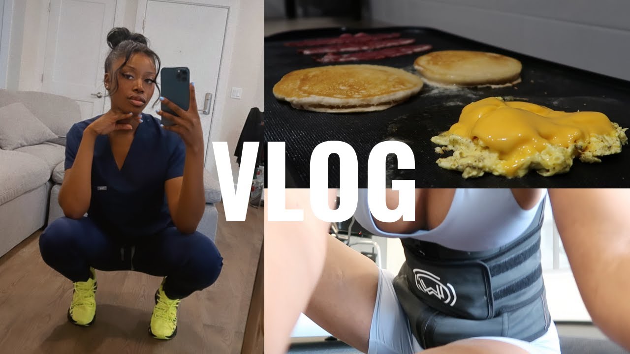 VLOG: STARTING NIGHT SHIFT & WORKING 3 12-HOUR SHIFTS IN A ROW, TRYING TO STAY CONSISTENT IN THE GYM