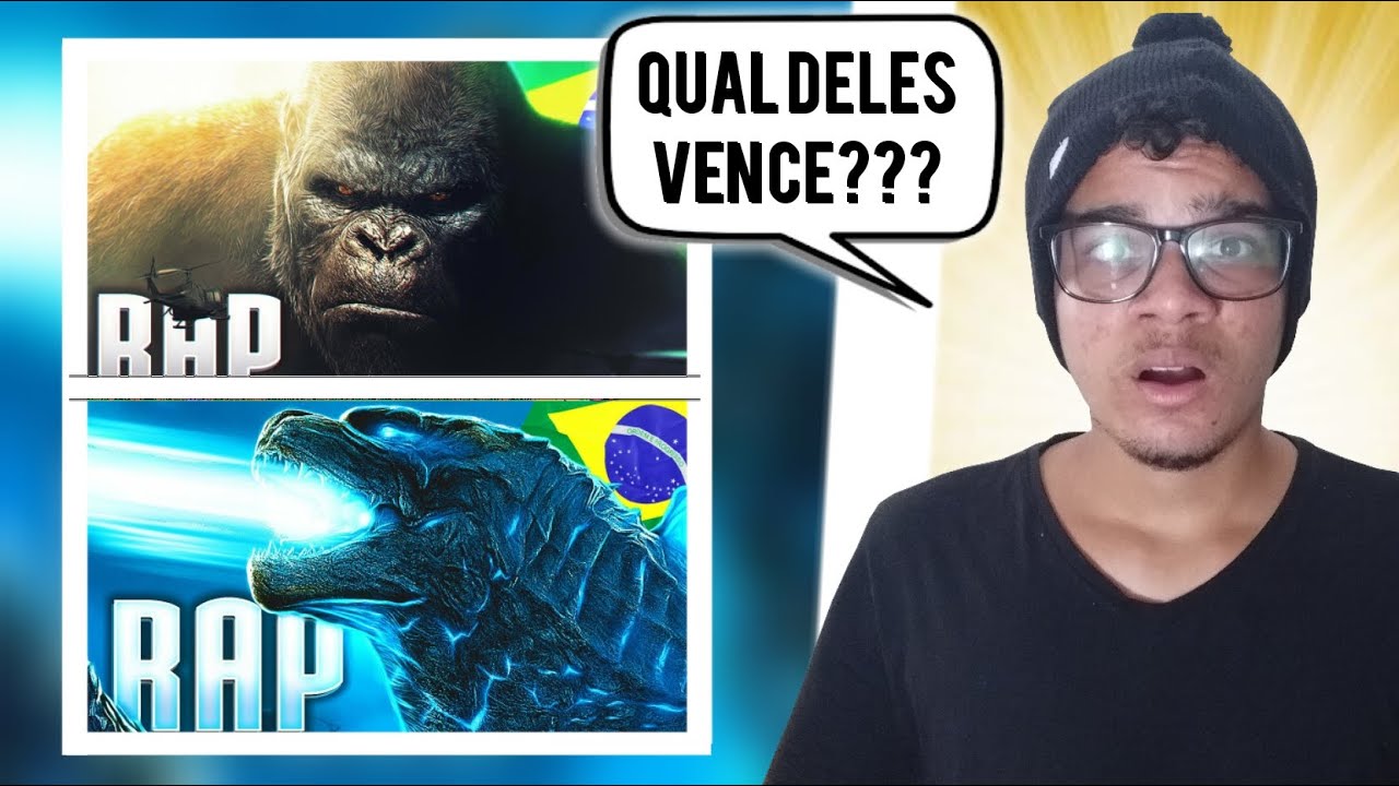 REACT RAP DO GODZILLA / RAP DO KING KONG (monsterverse) - Papyrus Da Batata