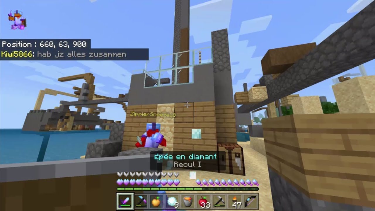 We chased a diamond guy...it went wrong (Lifeboat Survival Mode)