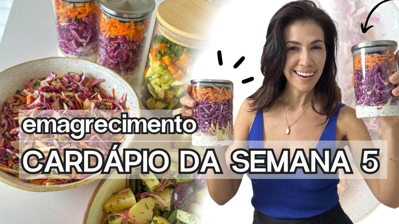 Cardápio de saladas para emagrecer | Diferentes, gostosas, zero fome | Mariana Talita