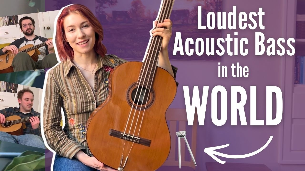 Loudest Acoustic Bass? Turning a Classical Guitar into a Micro Bass | Turbo Bass Demo