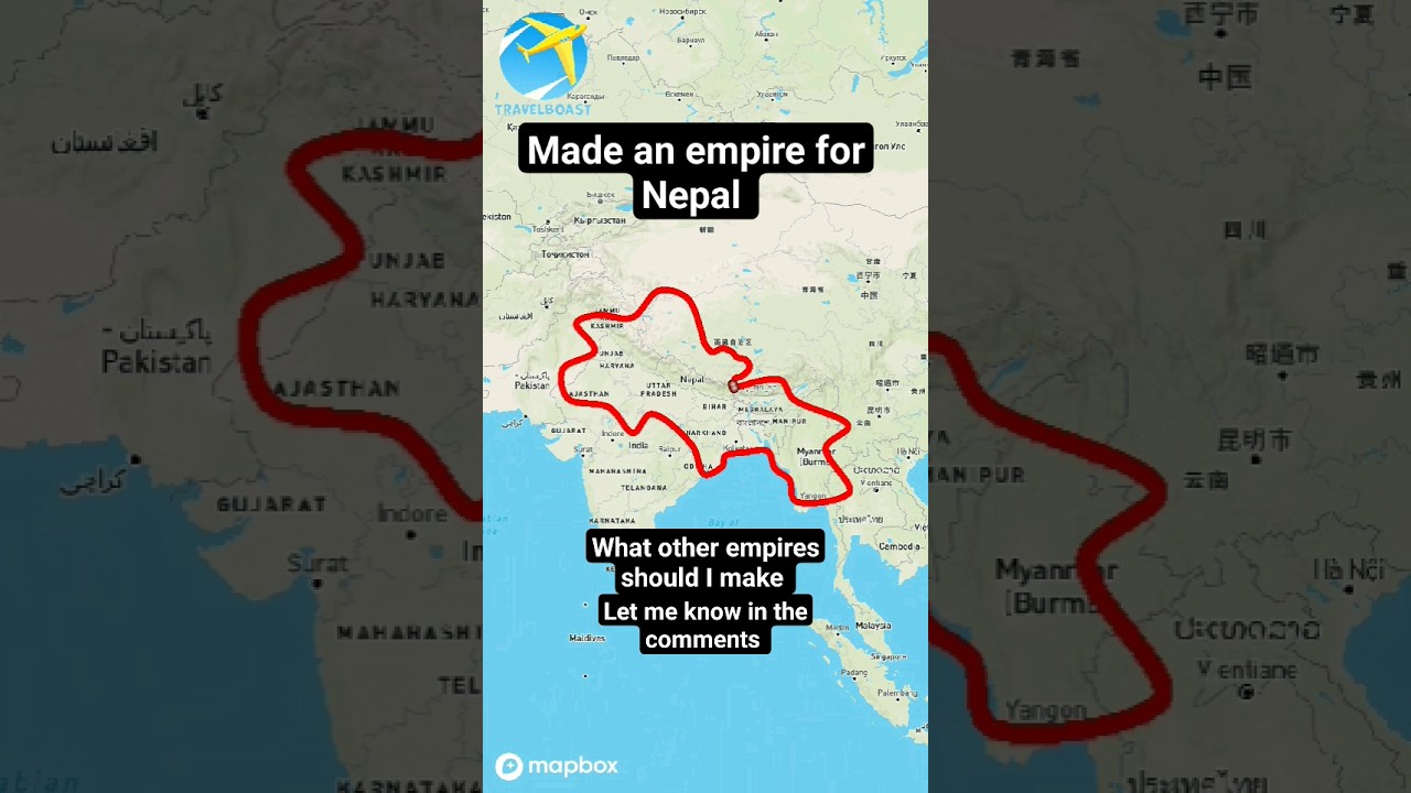Nepal empire #viral #geography #countries #map #entertainment #mapping #nepal