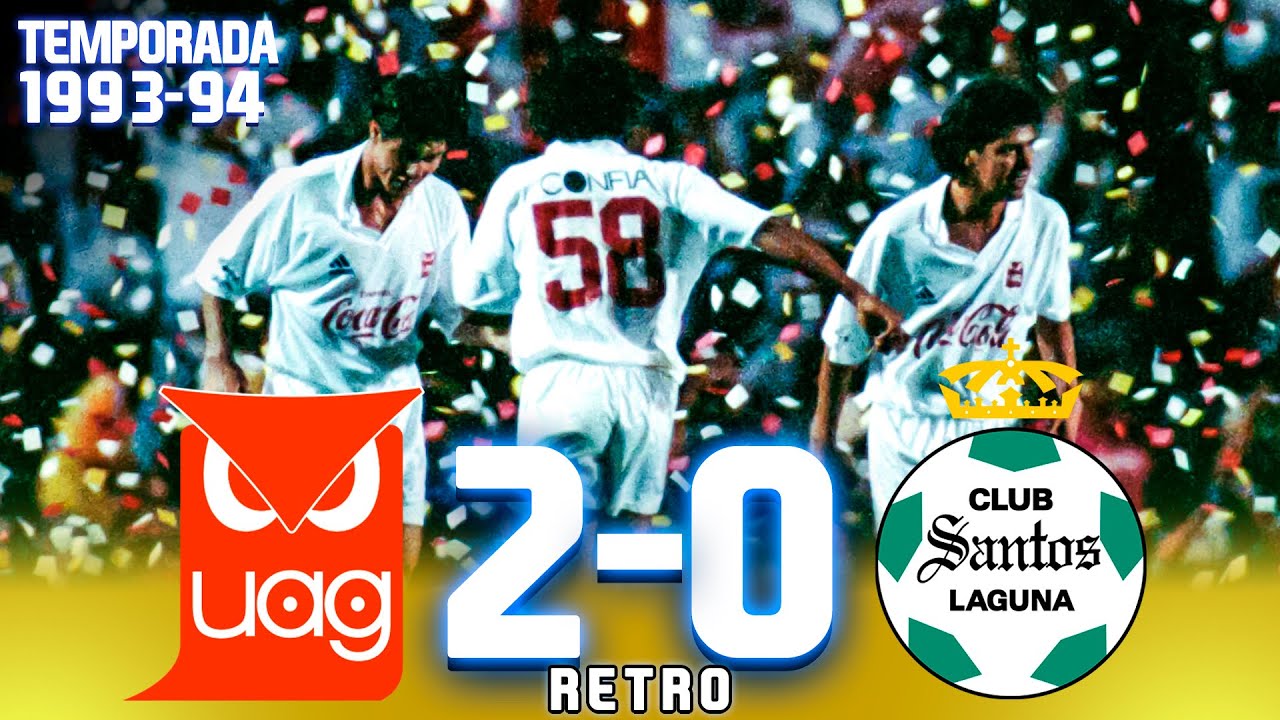 La noche DORADA de TECOS 🏆🦉 Tecos UAG 2-0 Santos ⚔️ Final vuelta - Temporada 1993-94