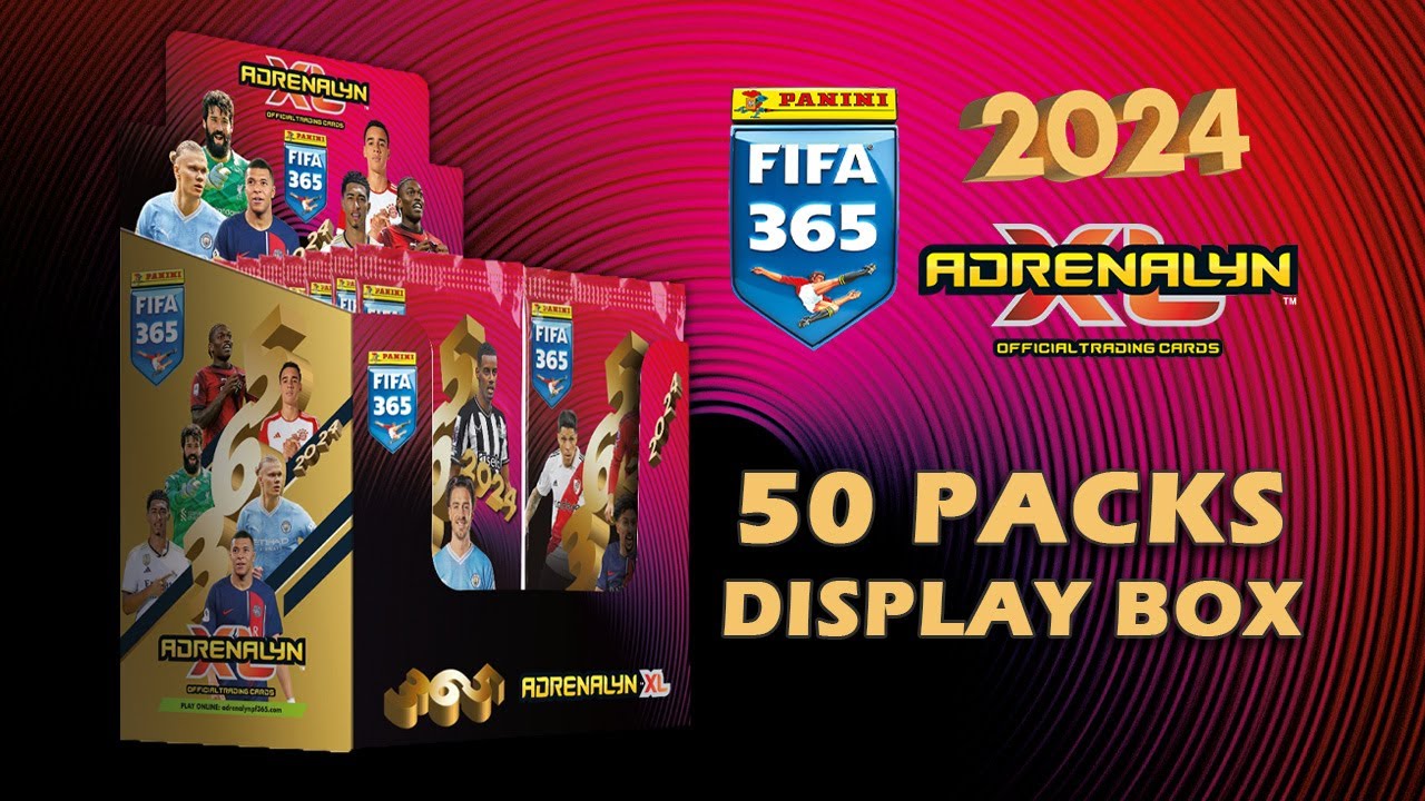 PANINI FIFA 365 Adrenalyn XL 2024 - 50 Packs DISPLAY BOX