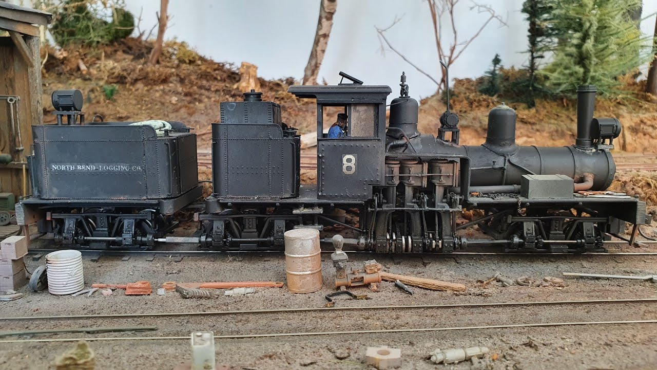 Bachmann on30 3 cylinder 3 truck shay conversion