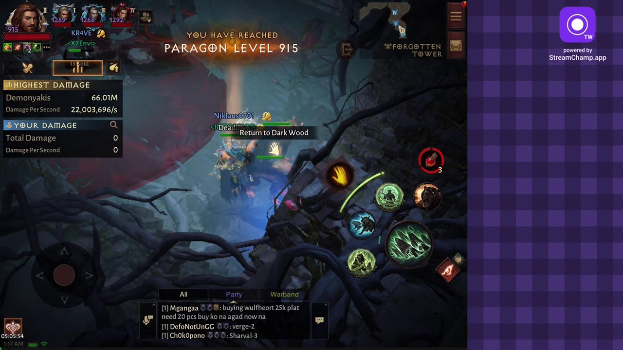 Diablo immortal class druid gem farming
