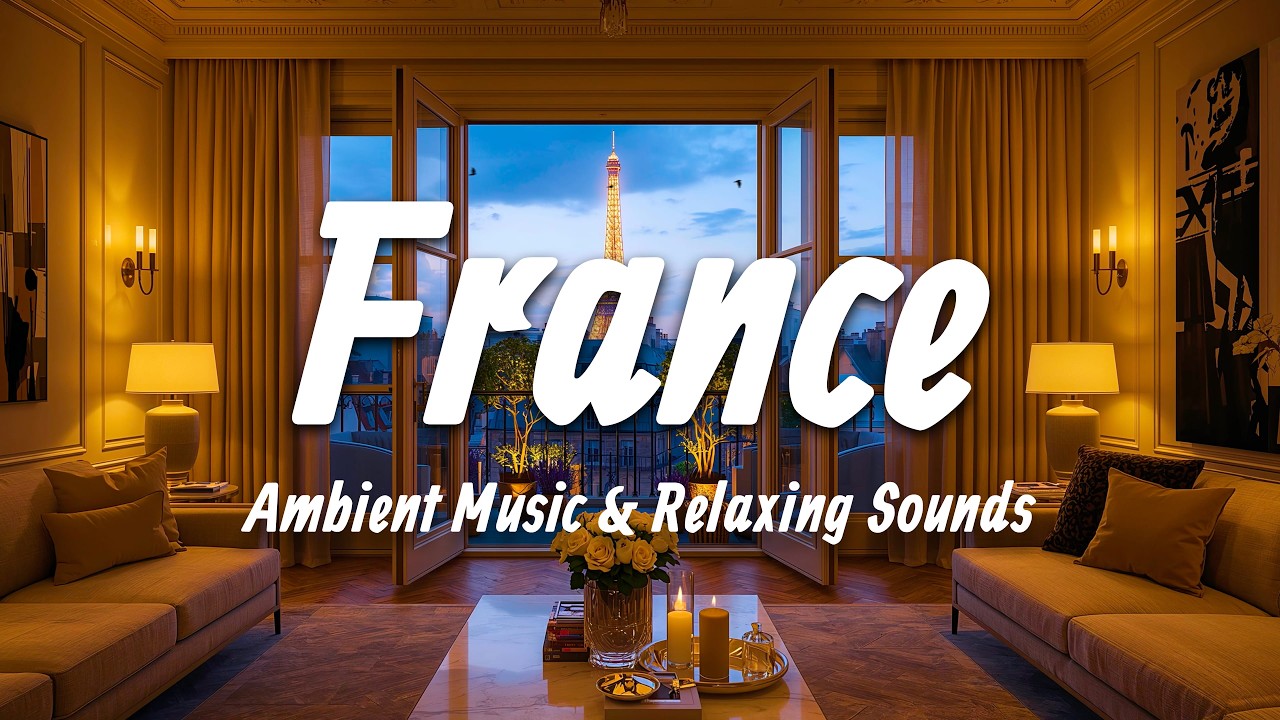 Relaxing French Music 🇫🇷 Cozy Paris Night Ambience 🌙