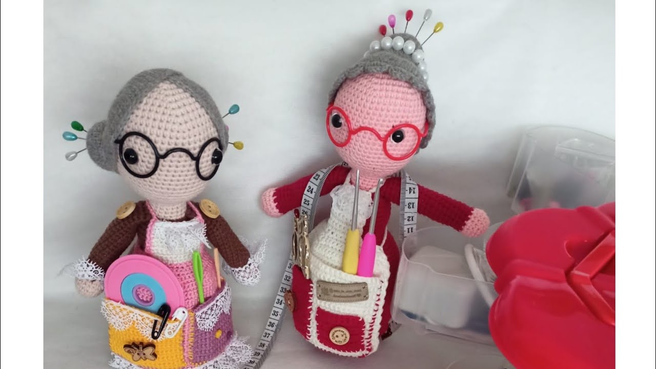 Amigurumi iğnelik Şifa nine#crochet #amigurumi ignelik tarifi peruk yapılışı ve dikim Part 3/3