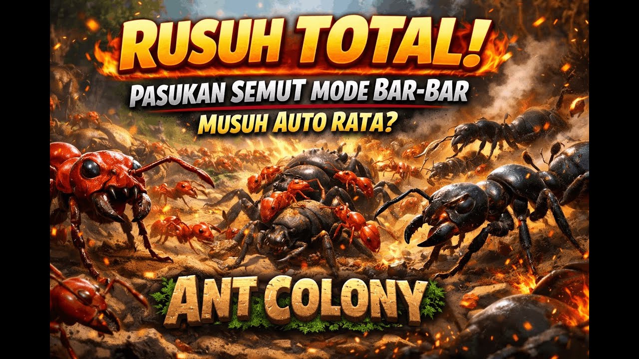 RUSUH TOTAL! Pasukan Semut Mode Bar-Bar, Musuh Auto Rata? | Ant Colony