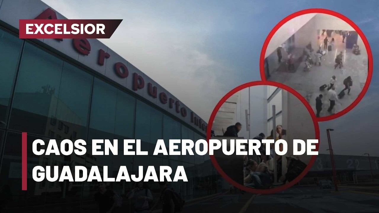 Pasajeros varados en aeropuerto de Guadalajara tras operativo contra 