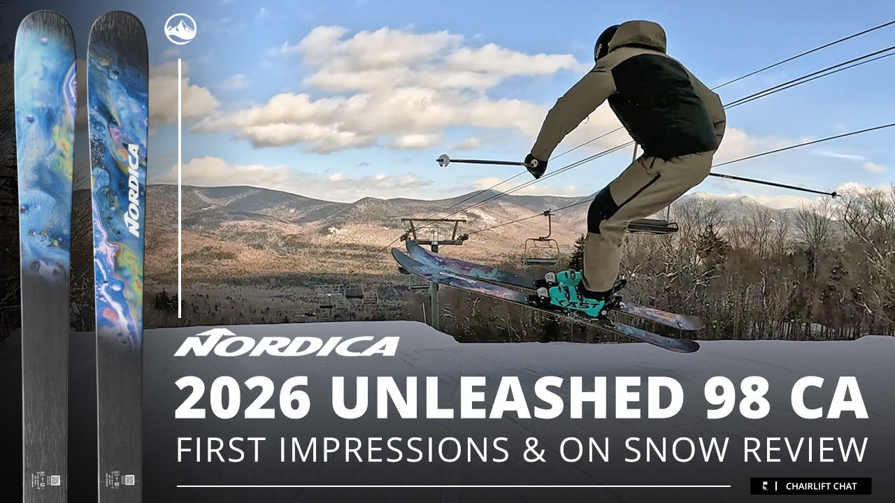 2026 Nordica Unleashed 98 CA On Snow First Impressions and Ski Review with SkiEssentials.com