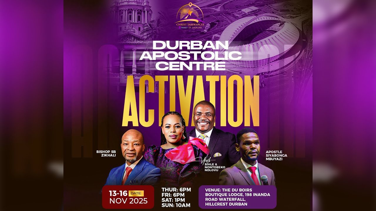 Day 1 | Durban Apostolic Centre Activation | Apostle SD Mbuyazi
